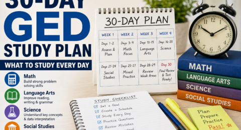 30 Day GED Study Plan