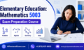 Praxis 5003 Elementary Education Mathematics exam preparation with numbers, algebra, geometry, and data study resources