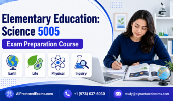 Praxis 5005 Elementary Education Science exam preparation with Earth, life, physical science, and scientific inquiry study resources