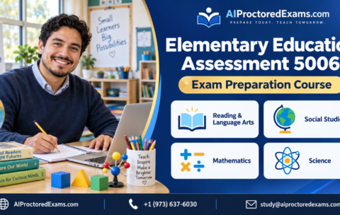 Praxis 5006 Elementary Education Assessment exam preparation covering reading, language arts, social studies, mathematics, and science