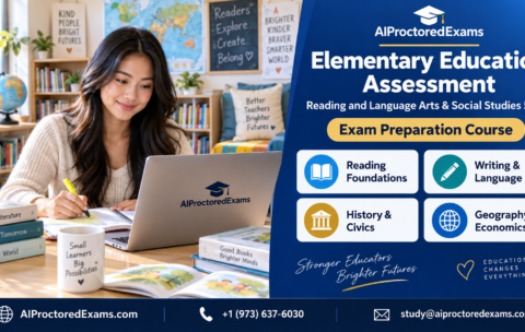 Praxis 5007 Reading and Language Arts and Social Studies exam preparation course for elementary teacher candidates