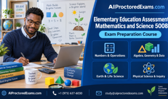 Praxis 5008 Elementary Education Mathematics and Science exam preparation covering math concepts and elementary science