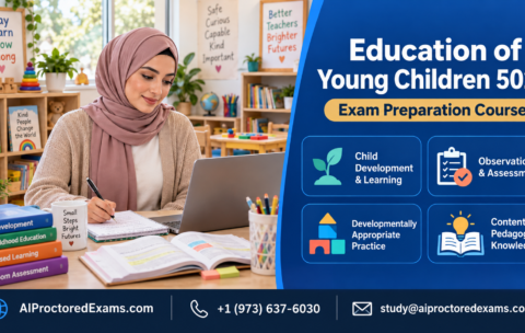 Praxis 5024 Education of Young Children exam preparation covering child development, assessment, and teaching
