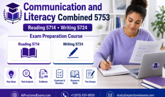 Praxis Communication and Literacy Combined 5753 exam preparation for Reading 5714 and Writing 5724