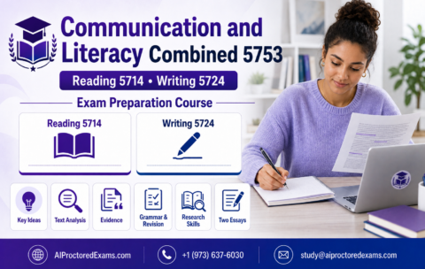 Praxis Communication and Literacy Combined 5753 exam preparation for Reading 5714 and Writing 5724
